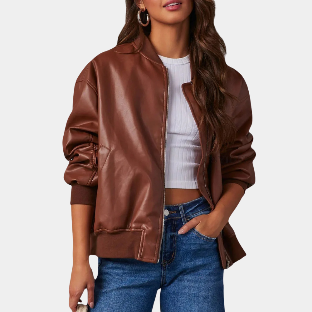 Street-wave Cozy Oversized Womens Jacket For Fall Comfortable Warm Outerwear Everyday Style
