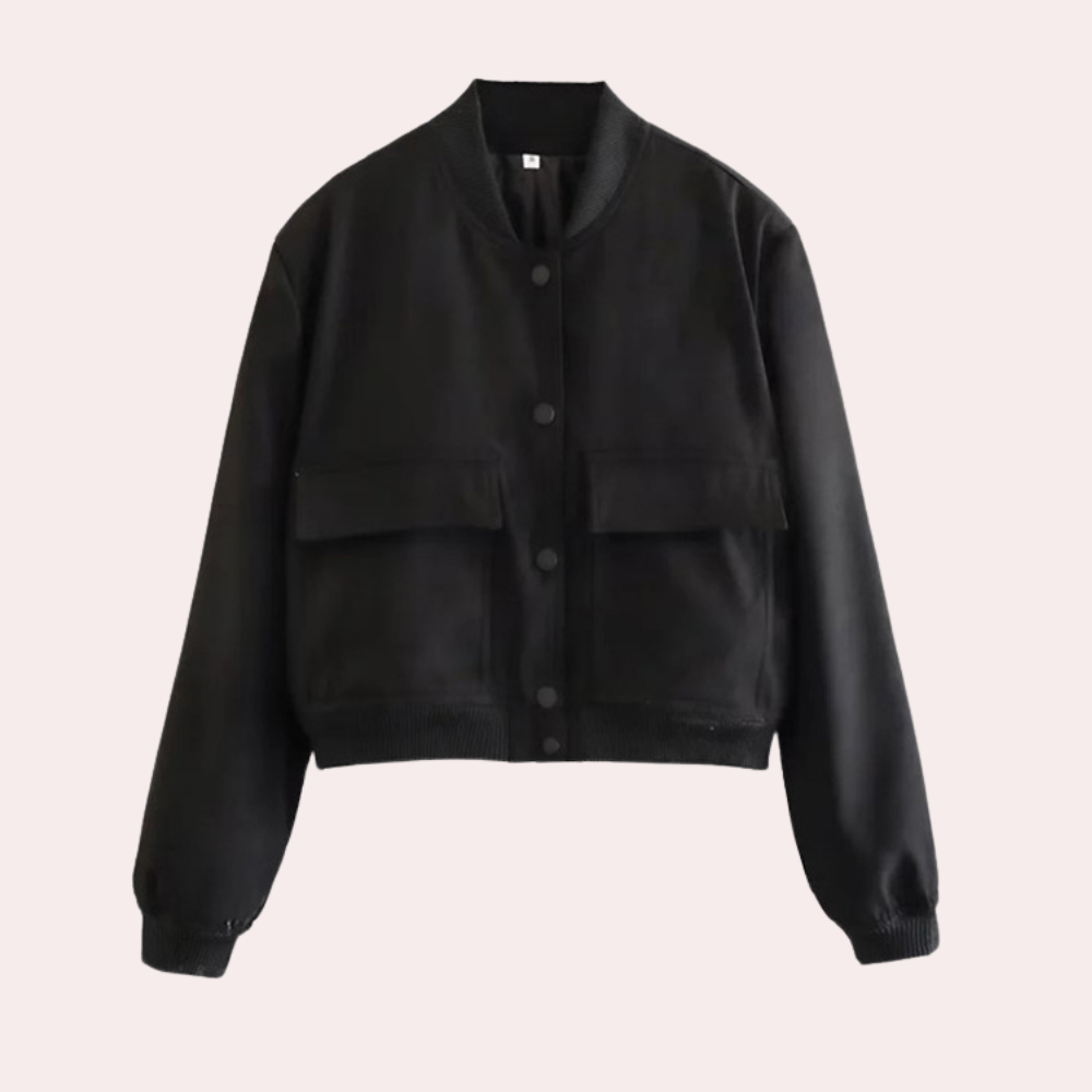 Streetwave Jacket For Women Autumn Chic Casual Outerwear With Handy Pockets And Cozy Fit