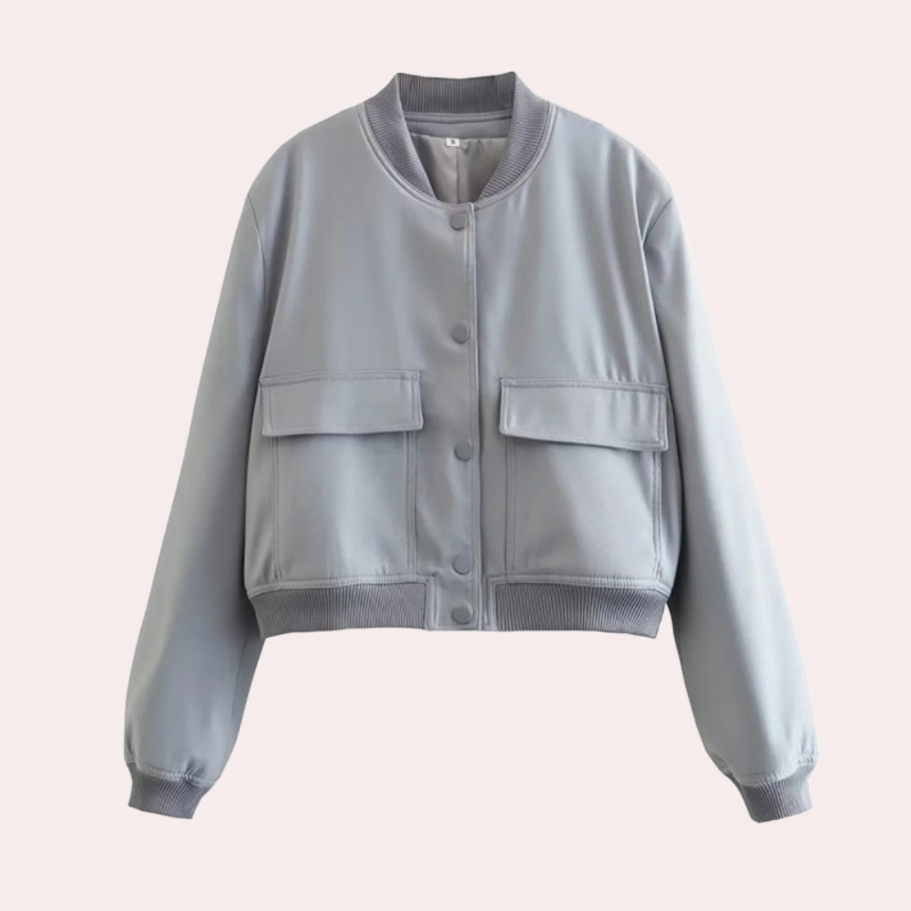 Streetwave Jacket For Women Autumn Chic Casual Outerwear With Handy Pockets And Cozy Fit