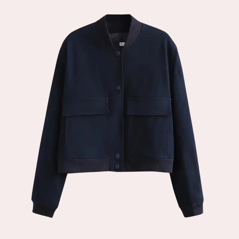 Streetwave Jacket For Women Autumn Chic Casual Outerwear With Handy Pockets And Cozy Fit