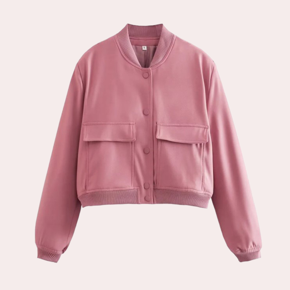 Streetwave Jacket For Women Autumn Chic Casual Outerwear With Handy Pockets And Cozy Fit