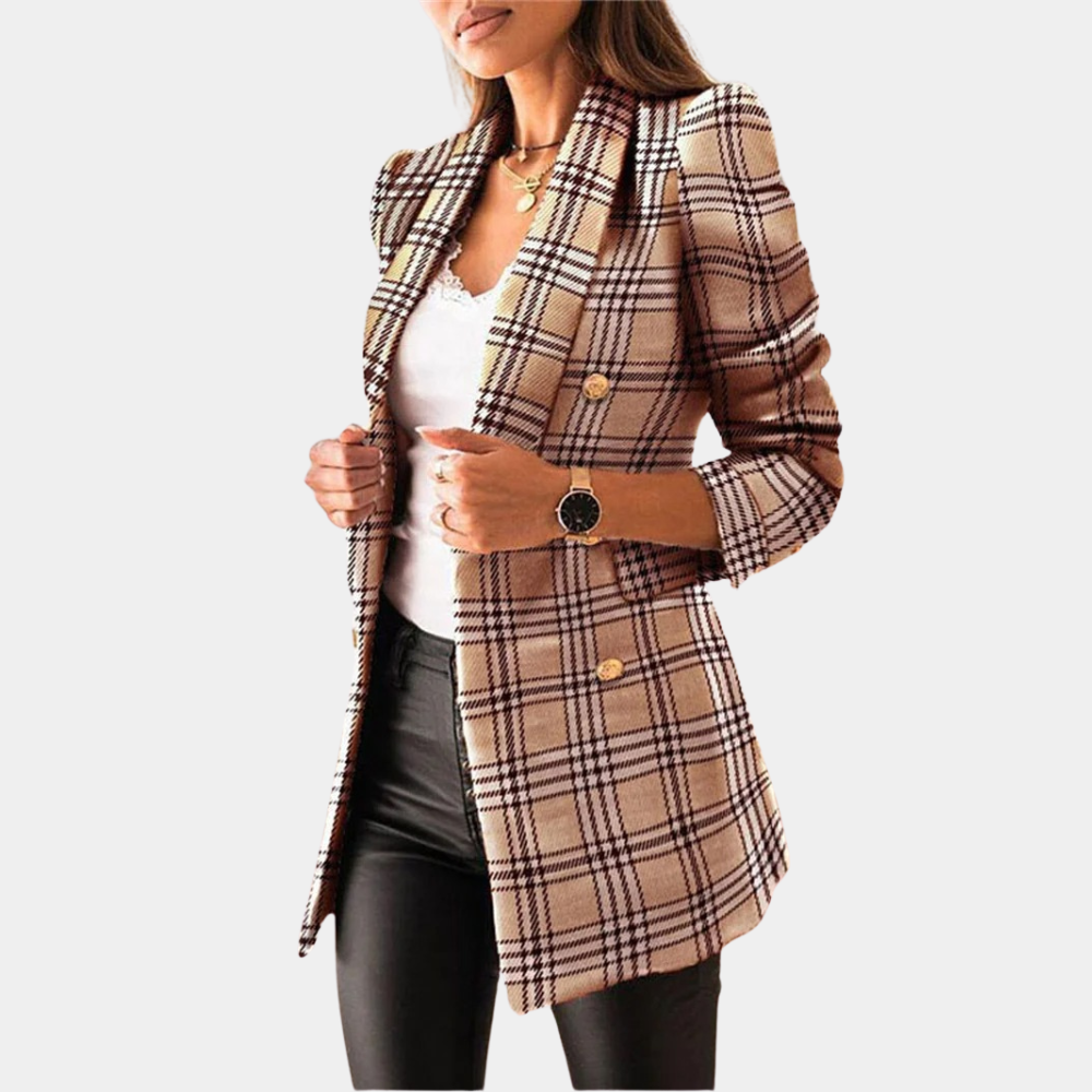 Streetwave Long Womens Blazer Elegant Draped Fit In Premium Tweed Look For Cool Days Office Ready For Women