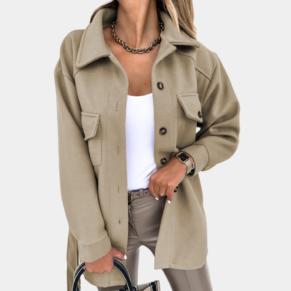 Street Wave Long Womens Autumn Coat For Women Elegant Cozy Everyday Wearable All Season