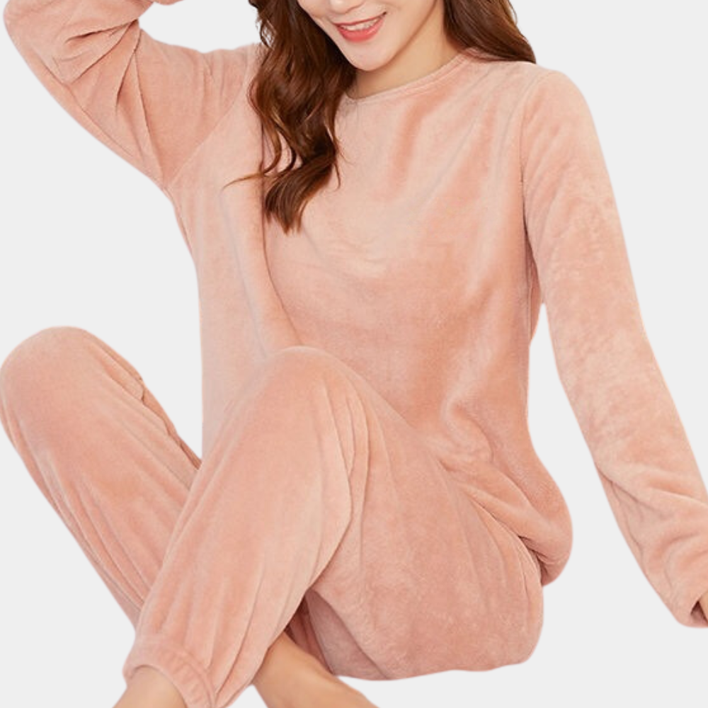Street Wave Womens Ultra Soft Plush Two Piece Lounge Set For Women