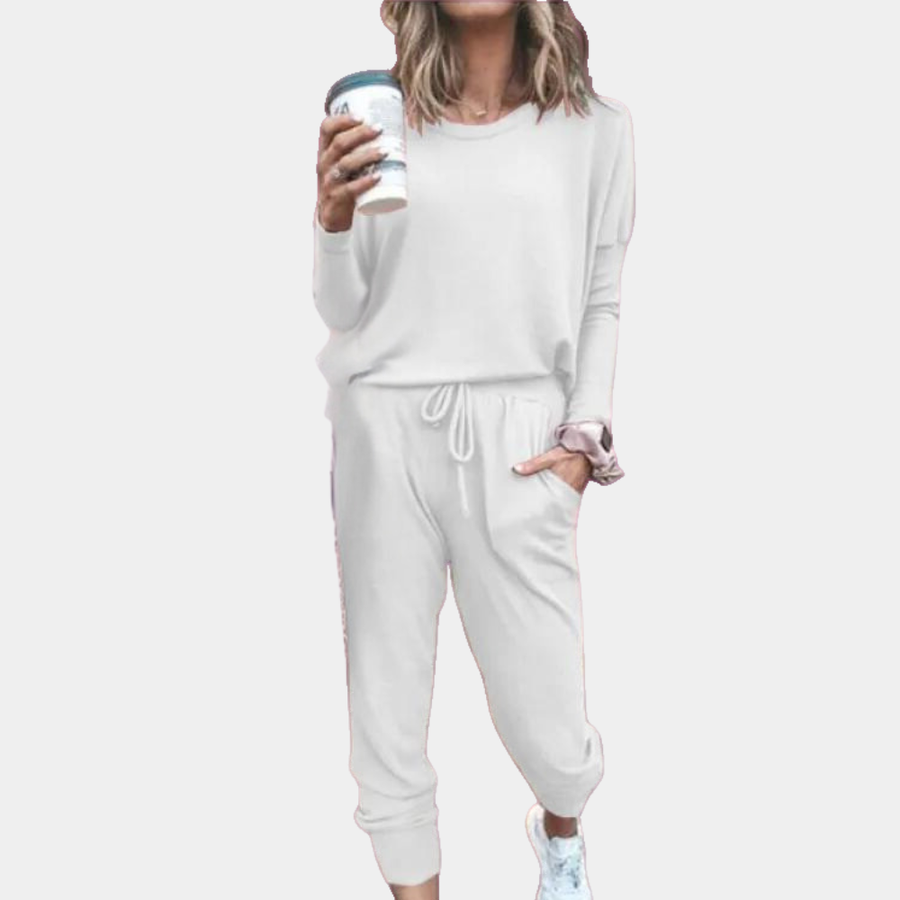 Nordic Flair Women Loungewear Set Elastic Waist Pockets