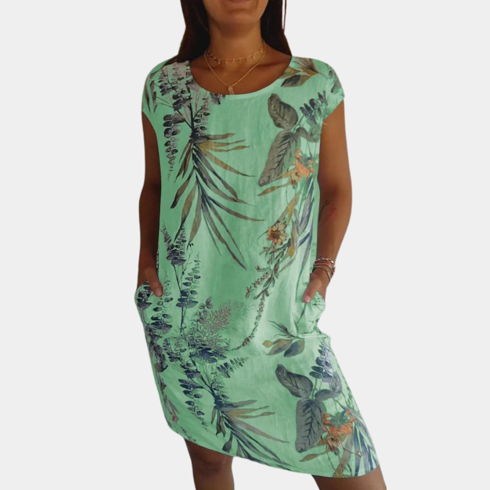Street-Wave Women's Dress Relaxed Fit With Flower Print