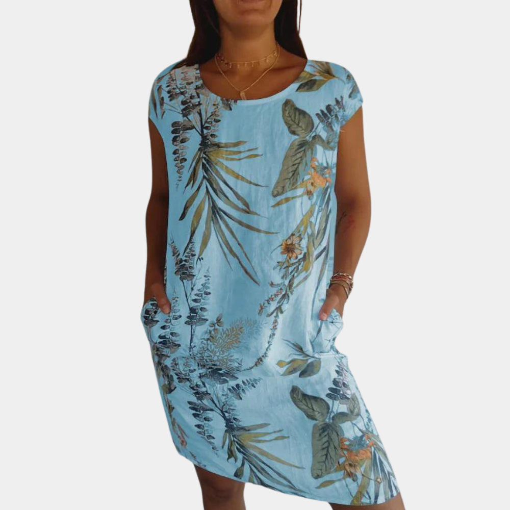 Street-Wave Women's Dress Relaxed Fit With Flower Print