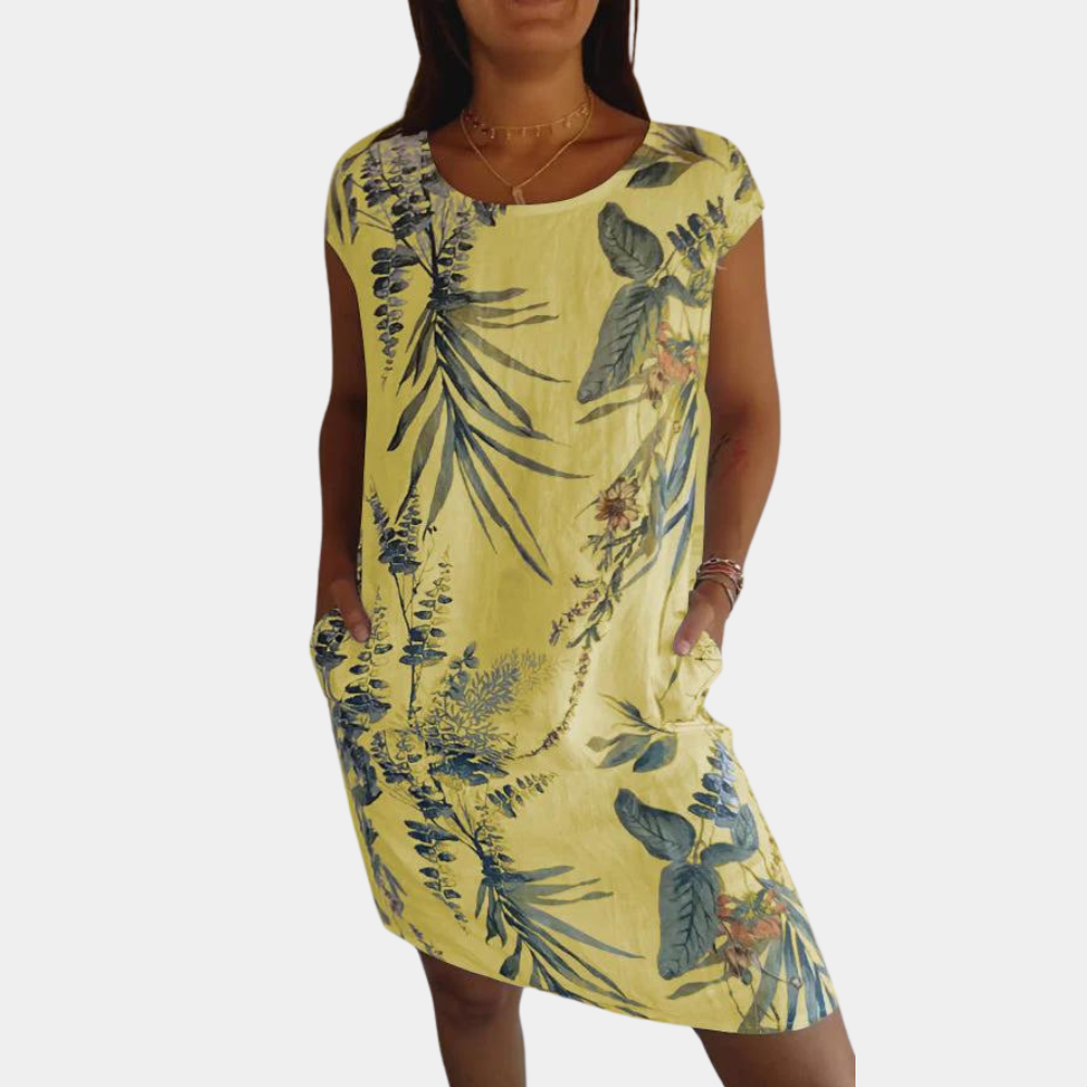 Street-Wave Women's Dress Relaxed Fit With Flower Print