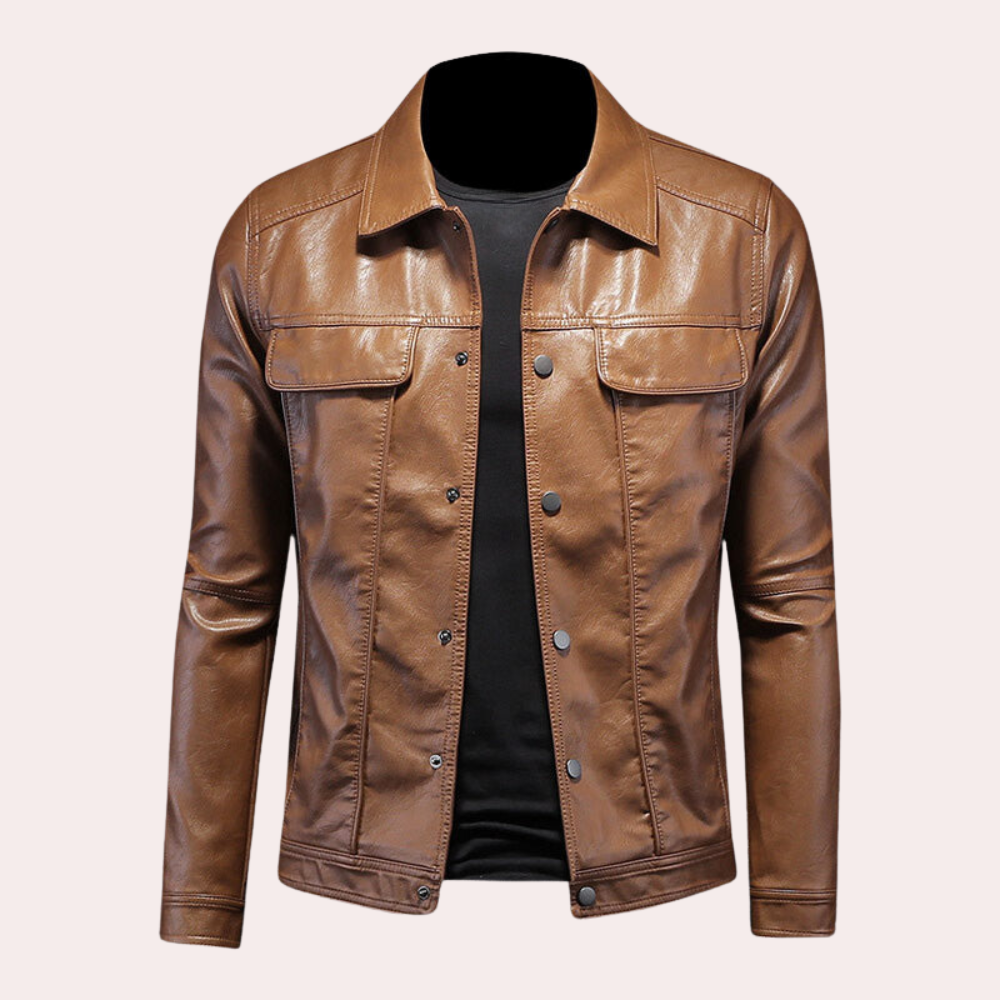 Street Wave Mens Biker Jacket Polyester Comfort Stylish