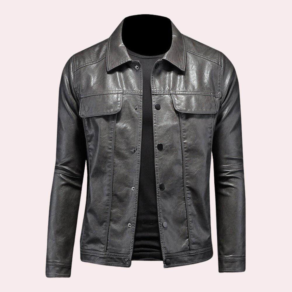 Street Wave Mens Biker Jacket Polyester Comfort Stylish