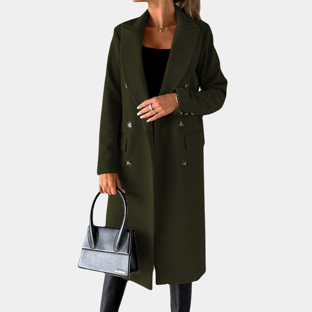 Street-wave Women's Longline Winter Coat With Cozy Warmth And Timeless Style For Cold Weather