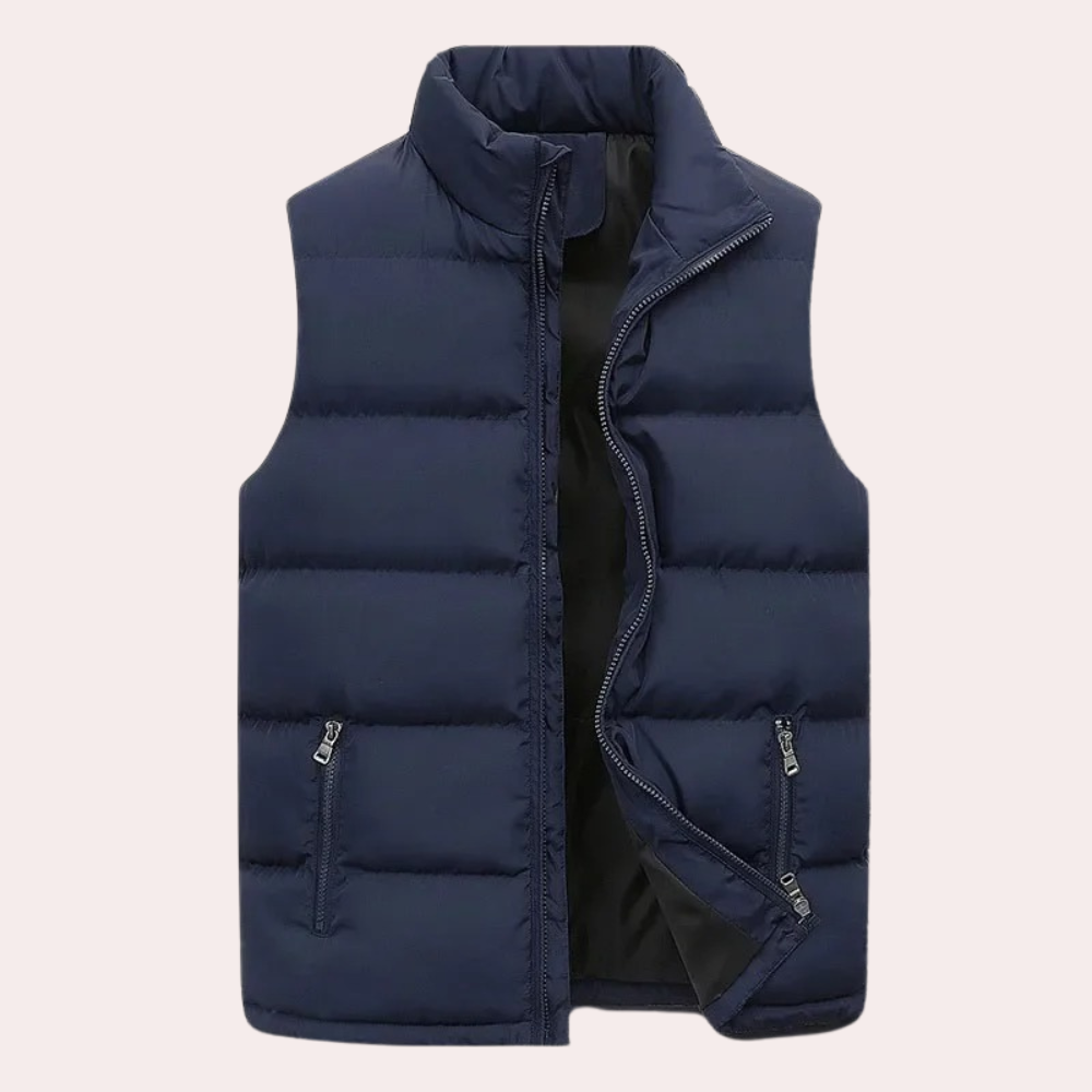 Street-Wave Mens Padded Quilted Vest Water Repellent Lightweight Warmth
