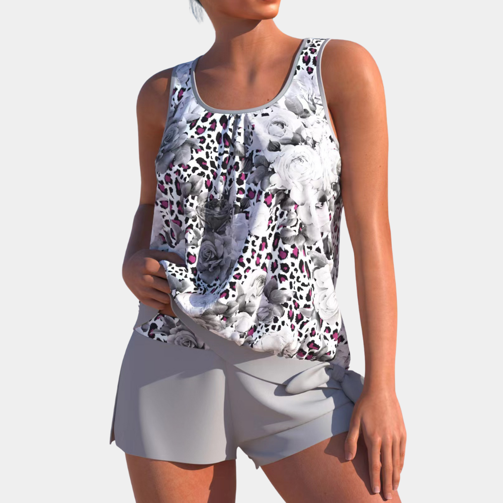 Street-Wave Women's Top Sleeveless Floral Pattern Light Breathable Relaxed Fit