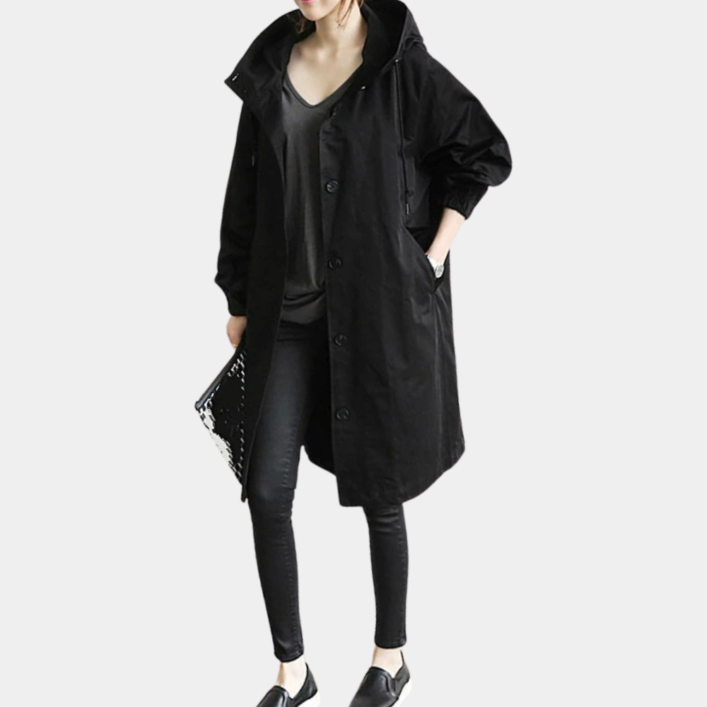 Street-wave Long Hooded Women Coat For Trendy Fashionable Women Functional Winter Outerwear