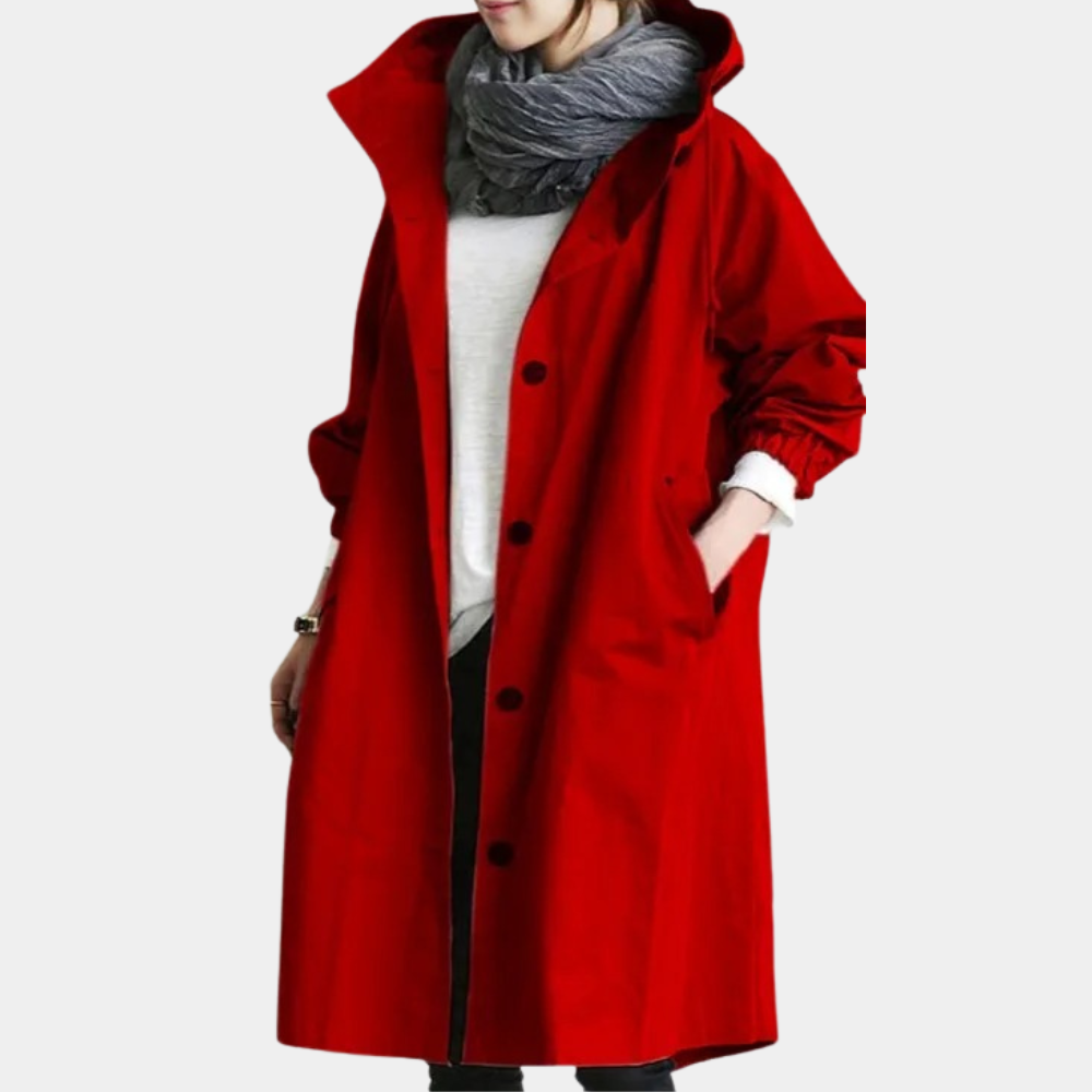 Street-wave Long Hooded Women Coat For Trendy Fashionable Women Functional Winter Outerwear