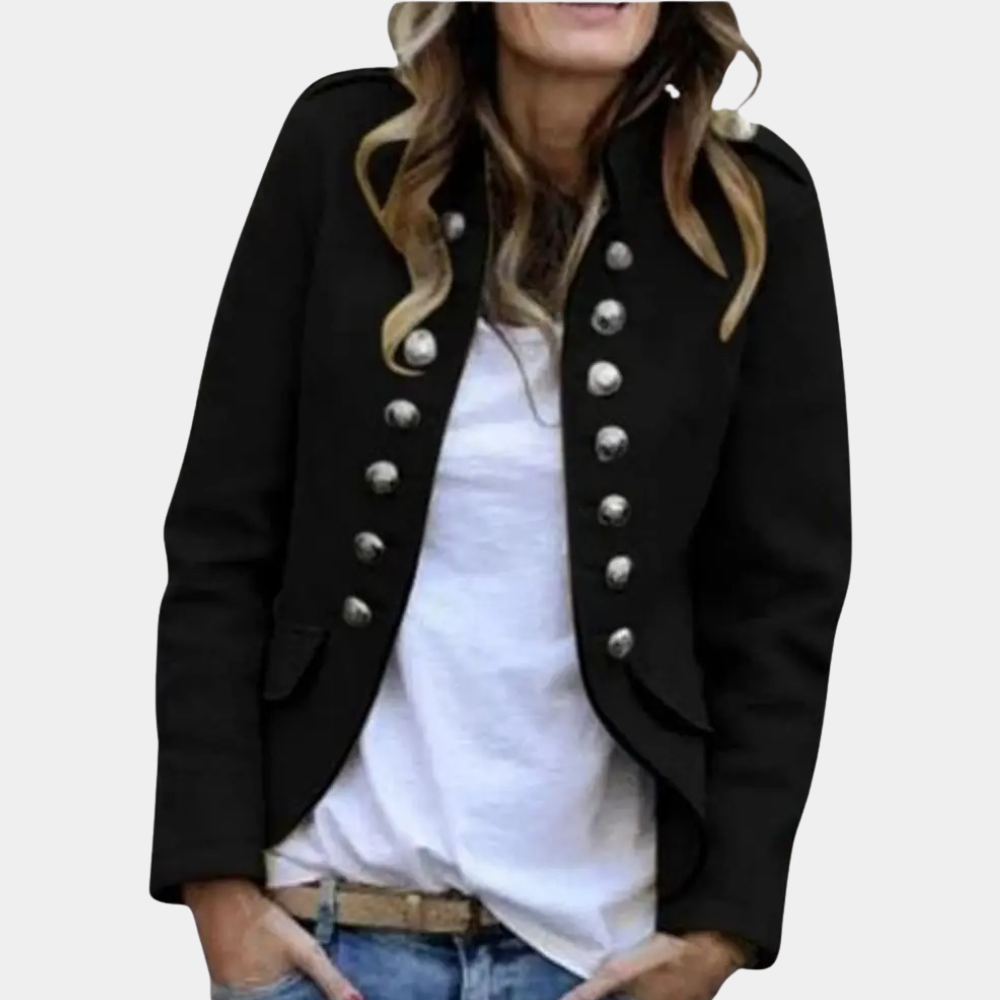 Street-wave Olive Military Jacket For Women Elegant Comfortable Warm Outerwear For Everyday Style