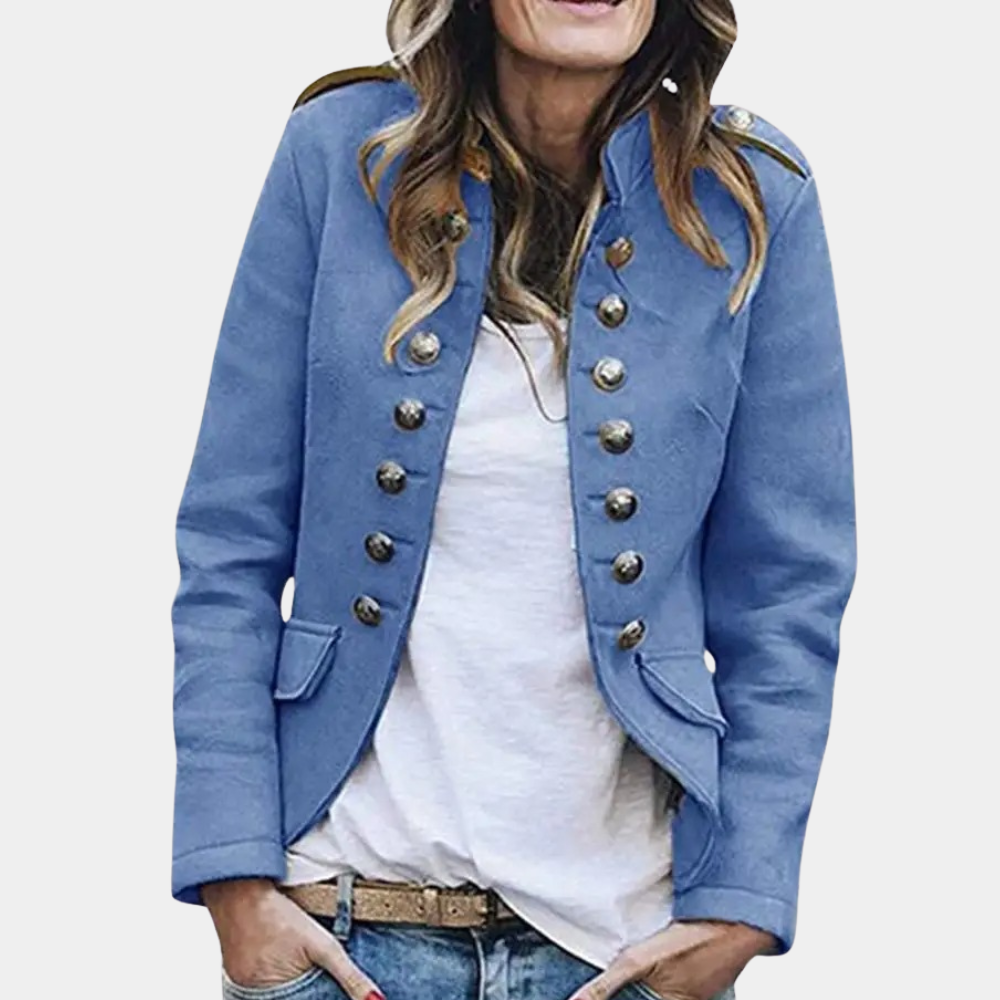Street-wave Olive Military Jacket For Women Elegant Comfortable Warm Outerwear For Everyday Style