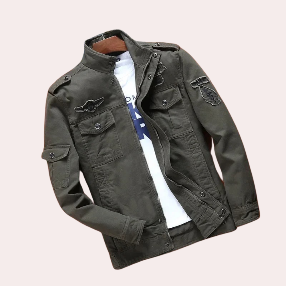 Street-Wave Mens Casual Jacket Daire Limited Edition Cotton Beige Urban Style Premium Comfort