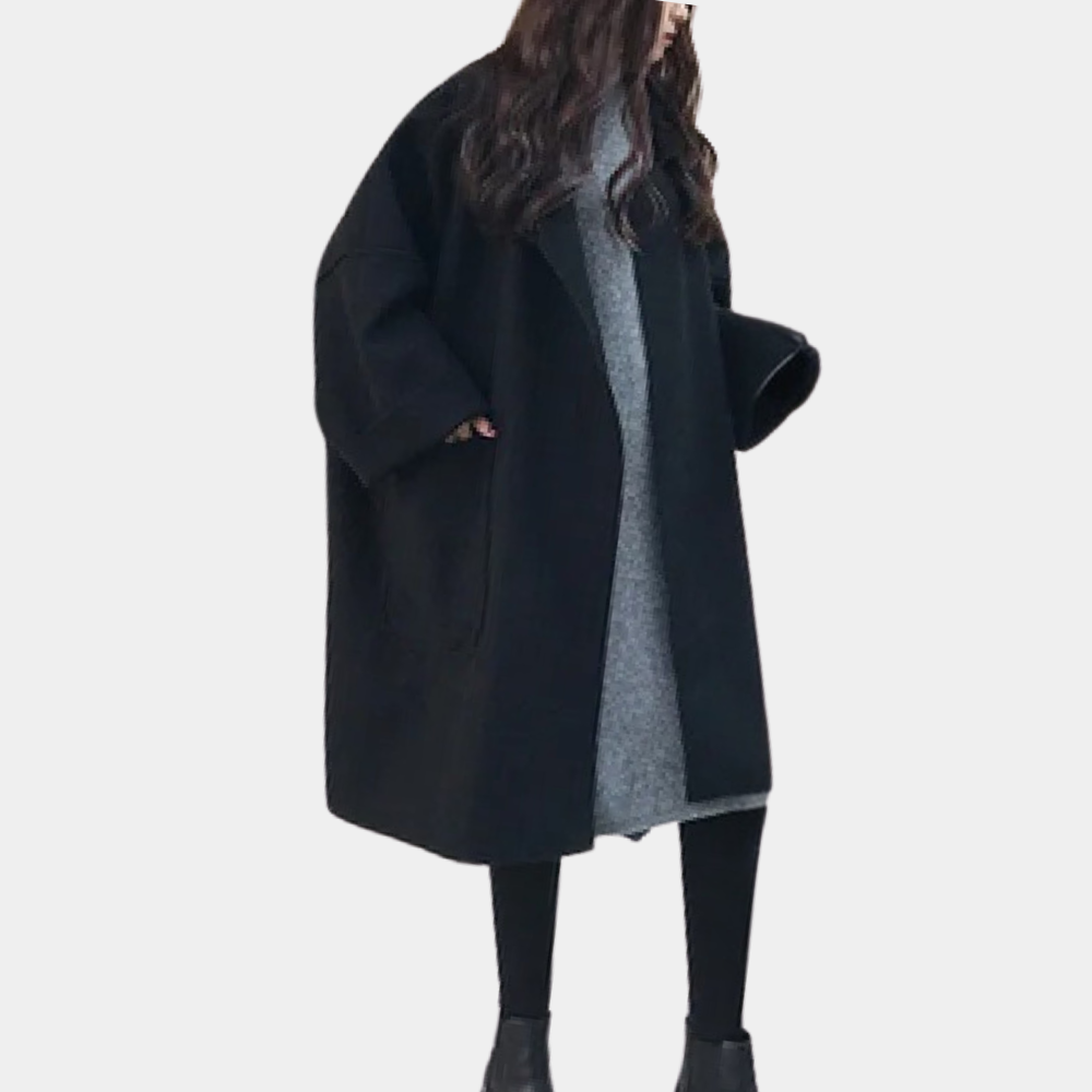 Street-Wave Long Winter Coat For Women Vintage-Inspired Trench Timeless Elegance