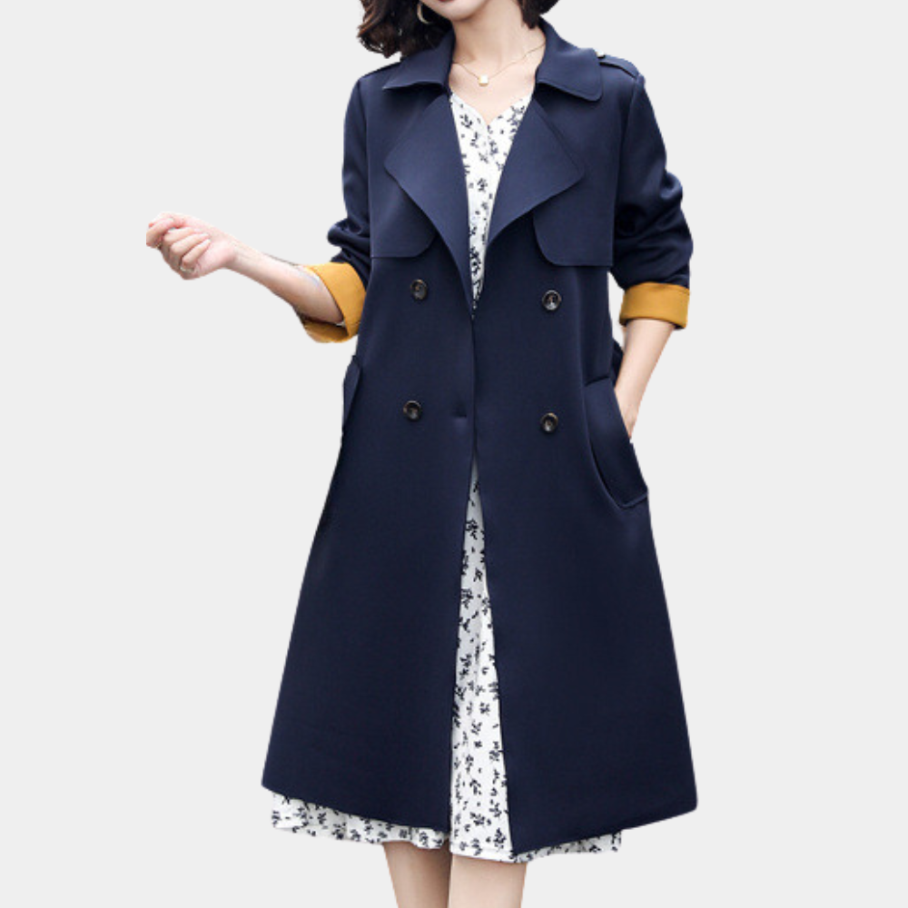 Streetwave Trench Coat For Women Elegant Autumn Outerwear With Belt And Back Cape For Versatile Everyday Chic