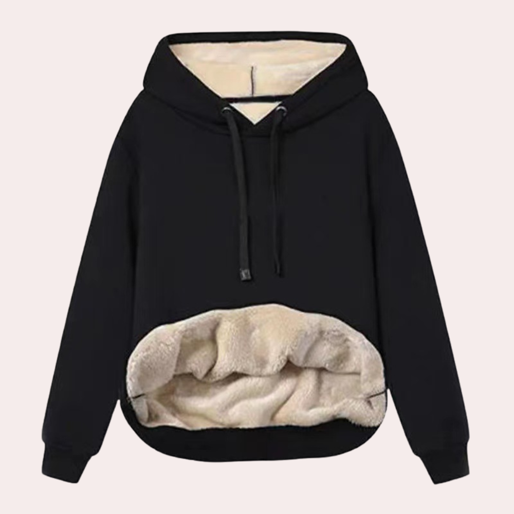 Street-Wave Women's Hoodie Jacket With Plush Interior And Fleece Lining For Cozy All Day Comfort