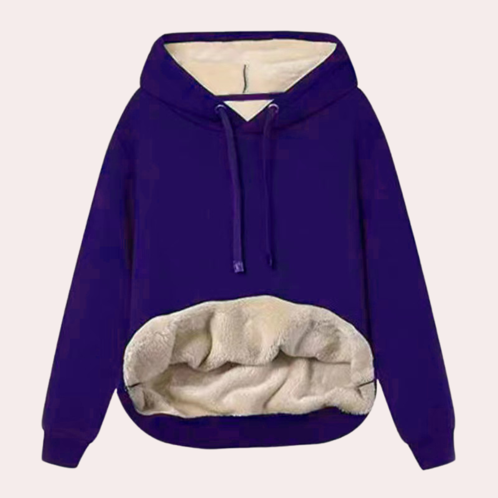 Street-Wave Women's Hoodie Jacket With Plush Interior And Fleece Lining For Cozy All Day Comfort