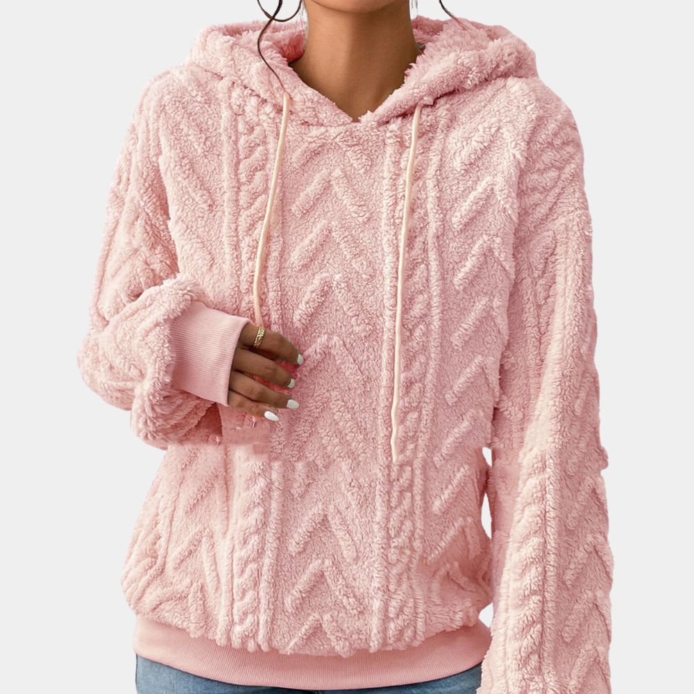 Street-wave Teddy Fleece Hoodie for Women Ultra Soft Cozy Warmth All Day Comfort