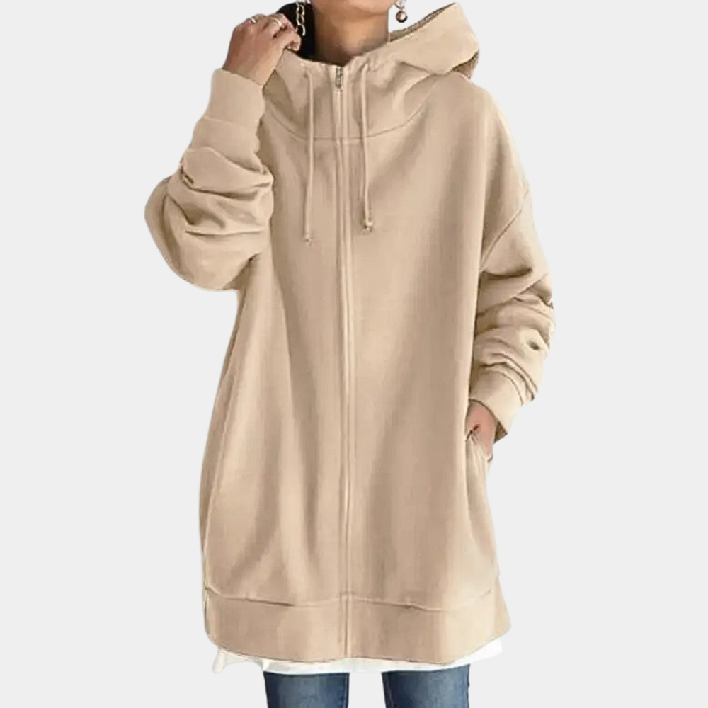 Street-Wave Modern Women's Zip Hoodie For Stylish Look And All Day Comfort In Soft Lightweight Fabric