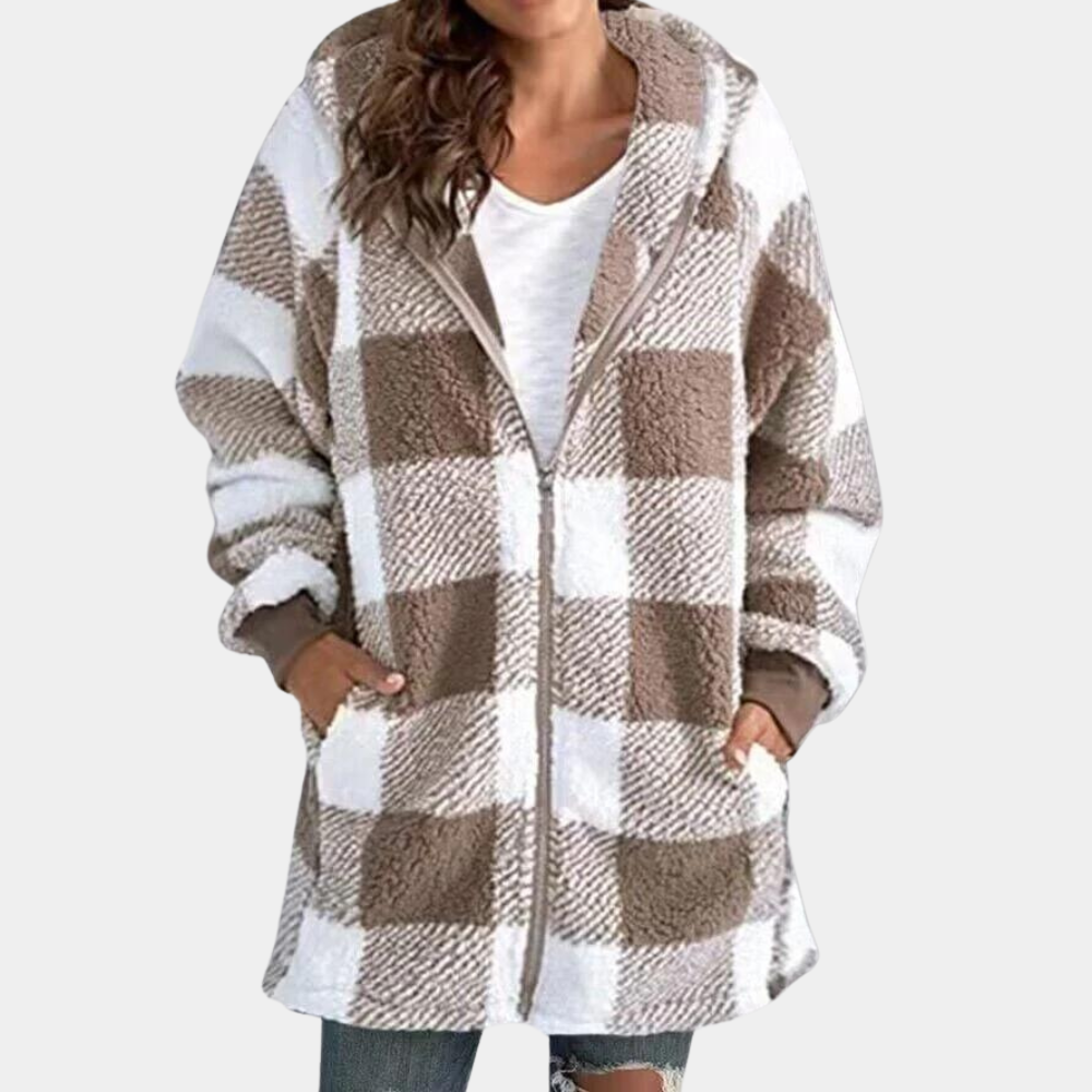 Street Wave Women's Long Winter Hoodie Cozy Warm Plush Fleece With Soft Comfort