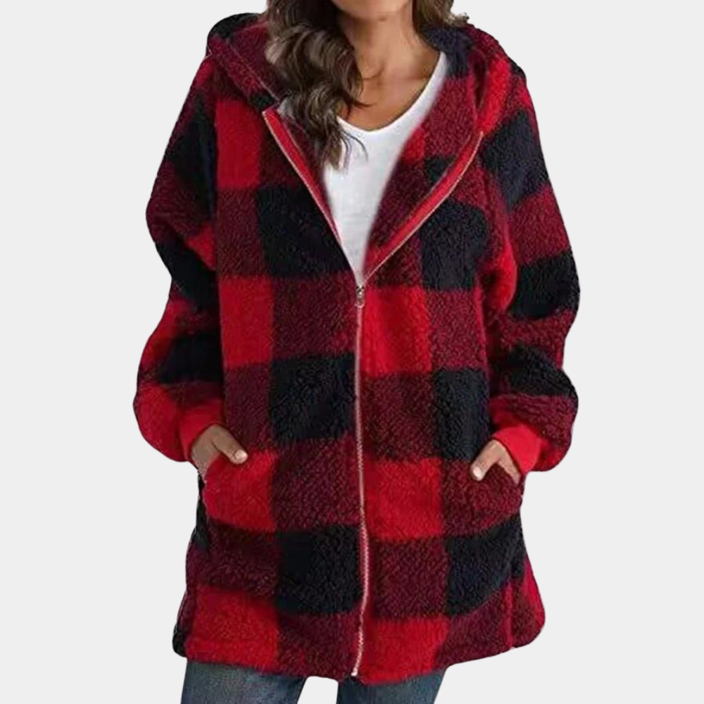 Street Wave Women's Long Winter Hoodie Cozy Warm Plush Fleece With Soft Comfort
