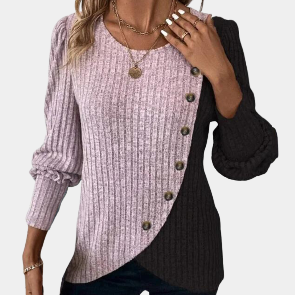 Womens Knit Sweater Street Wave Asymmetric Design For Women Chic Cozy
