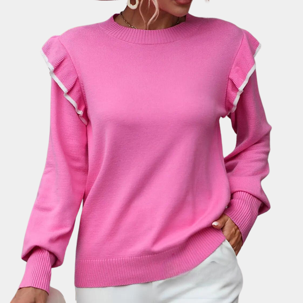 Street-Wave Soft Knit Top Cotton Comfort For Women Timeless Chic And Everyday Easywear