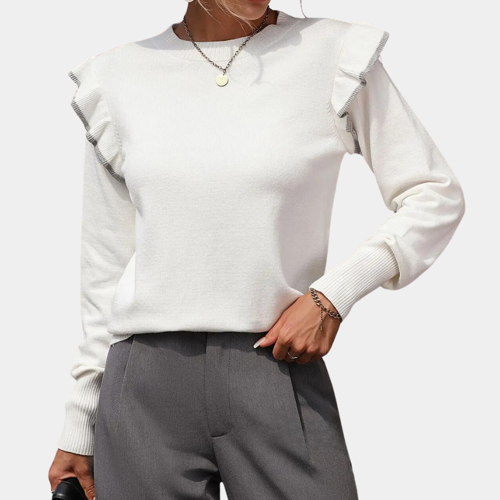 Street-Wave Soft Knit Top Cotton Comfort For Women Timeless Chic And Everyday Easywear