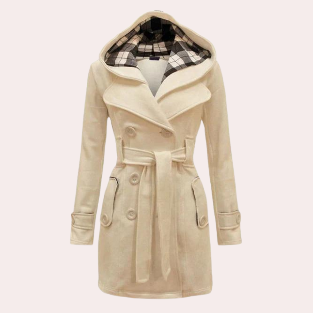 Street-wave Womens Winter Coat Fashionable Warmth With Plaid Lined Interior For Everyday Style