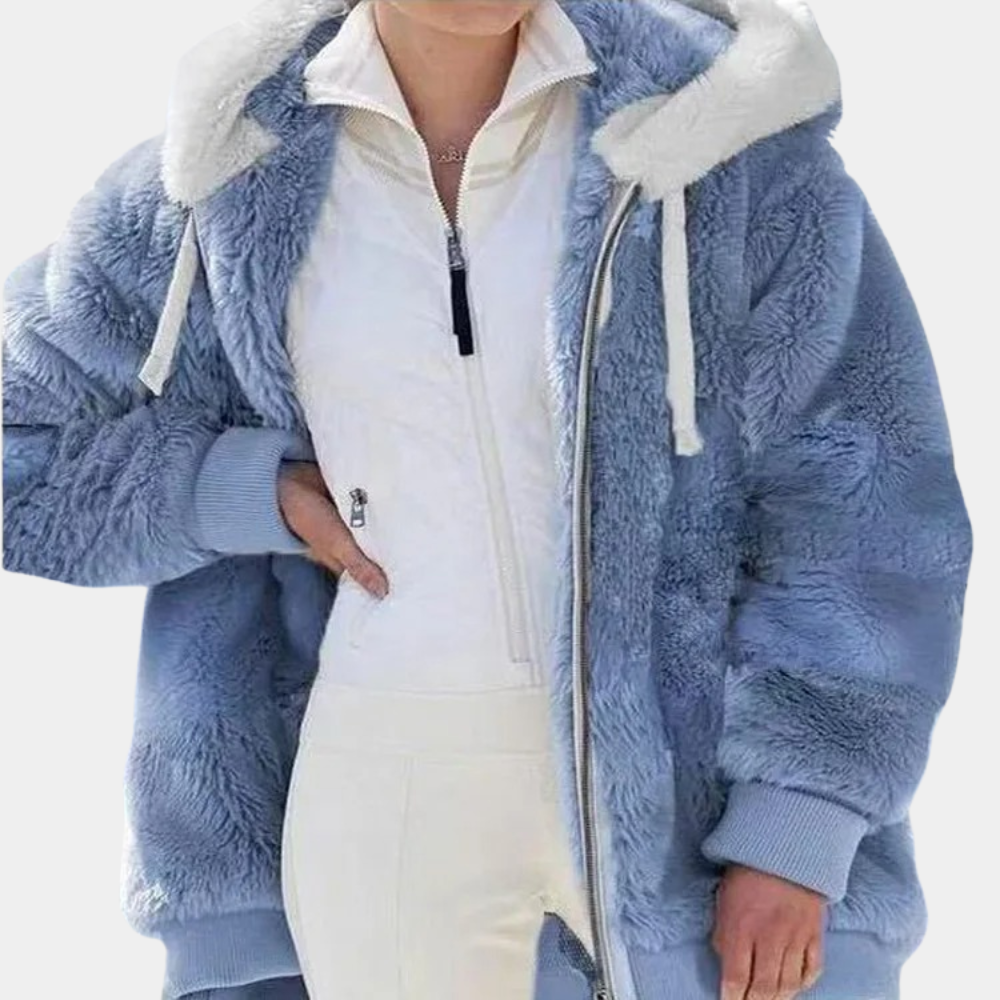 Streetwave Womens Hooded Jacket Warm Cozy Outerwear for Everyday Outdoor Comfort