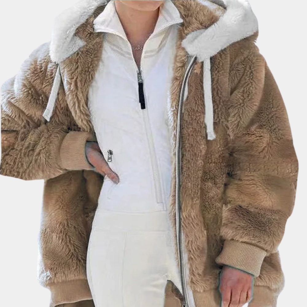 Streetwave Womens Hooded Jacket Warm Cozy Outerwear for Everyday Outdoor Comfort