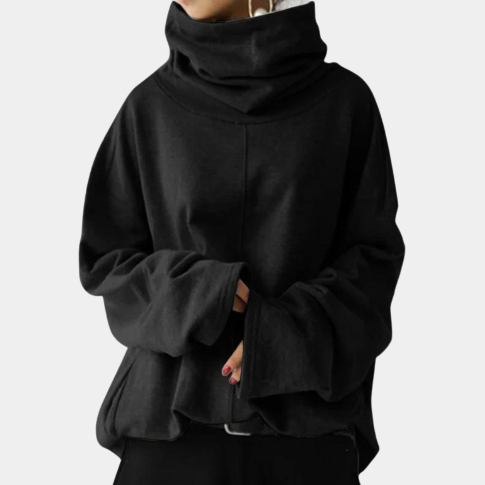 Streetwave Women Turtleneck Sweater Modern Cozy Knit Breathable Fabric Elegant Winter Look
