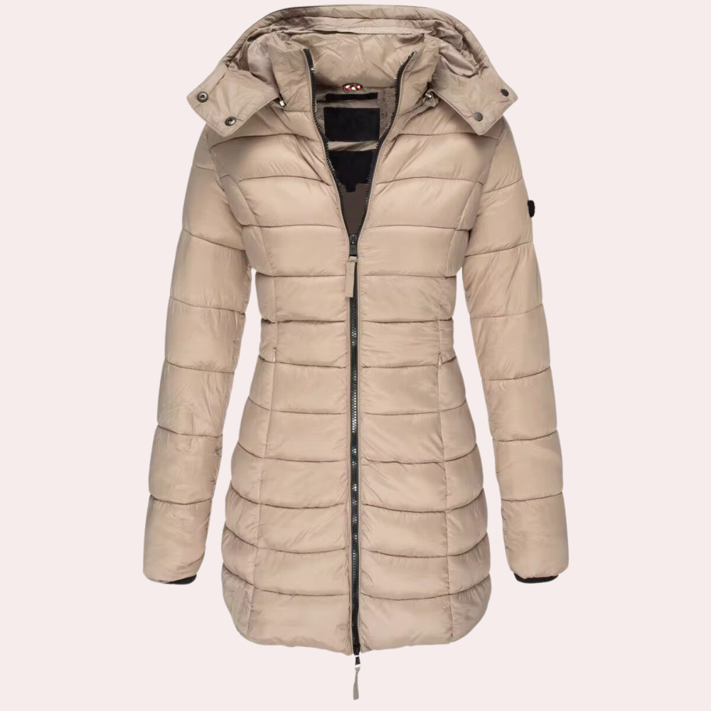 Streetwave Down Winter Coat for Women, Long Padded Jacket with Warm Insulation and Sleek Fit