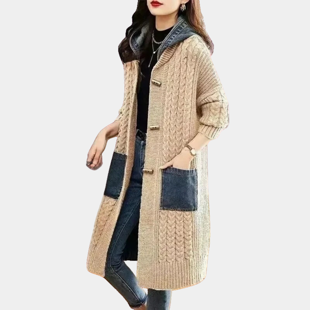 Street Wave Knit Coat For Women With Classic Touch Cozy Soft Material Springtime