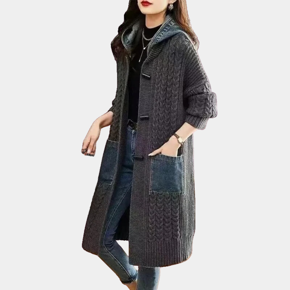 Street Wave Knit Coat For Women With Classic Touch Cozy Soft Material Springtime