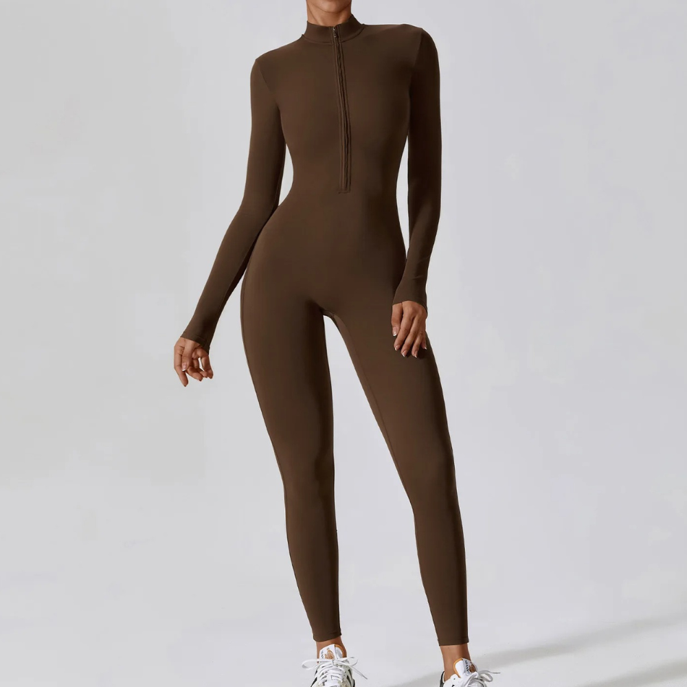 Nordic Flair Womens Long Sleeved Jumpsuit Breathable Stretchable For Yoga