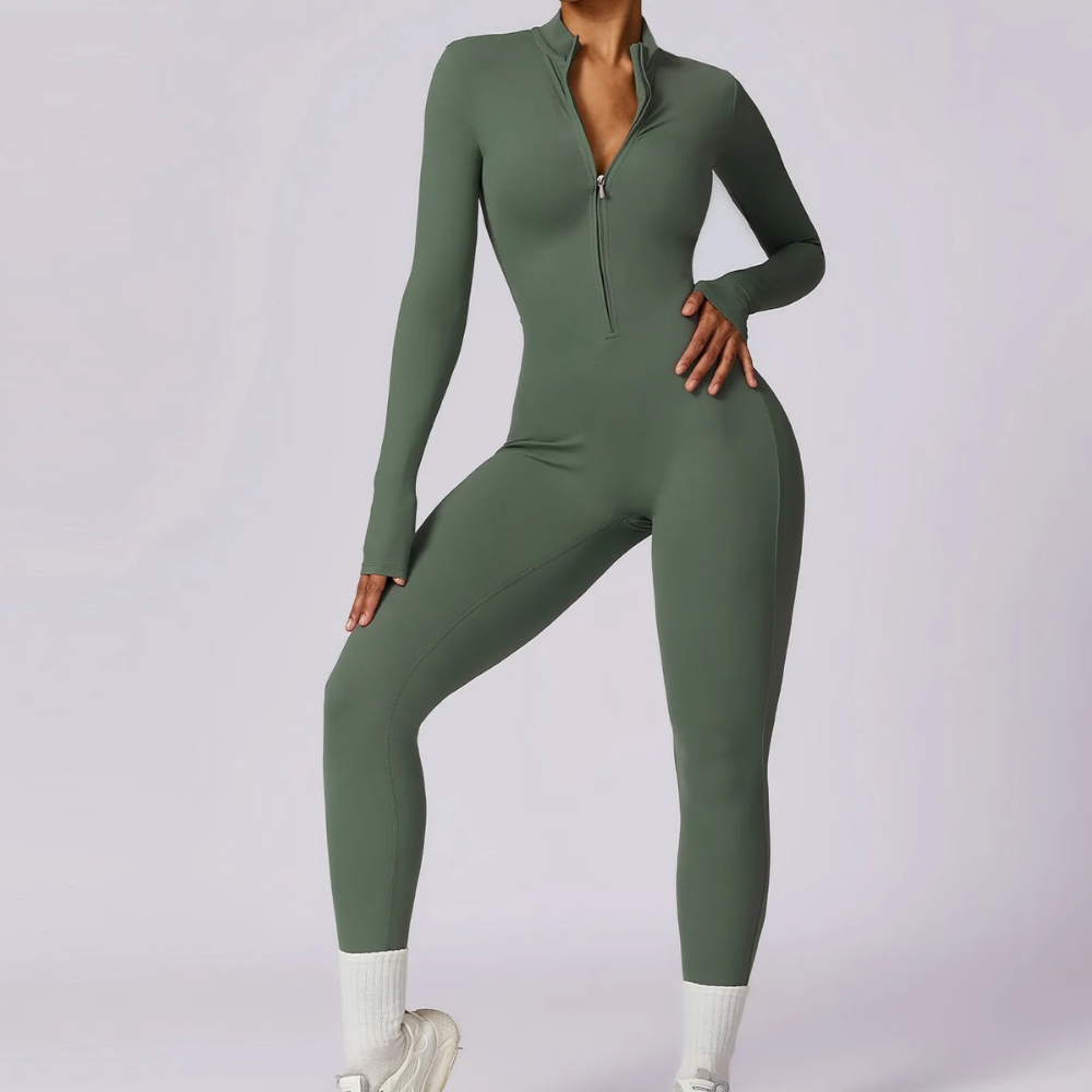 Nordic Flair Womens Long Sleeved Jumpsuit Breathable Stretchable For Yoga