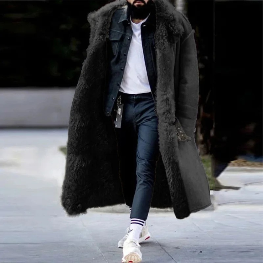 Street Wave Luxurious Shearling Overcoat For Women Warm Oversized Coat With Premium Fashion