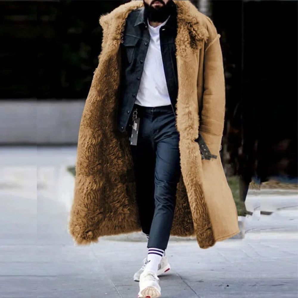 Street Wave Luxurious Shearling Overcoat For Women Warm Oversized Coat With Premium Fashion