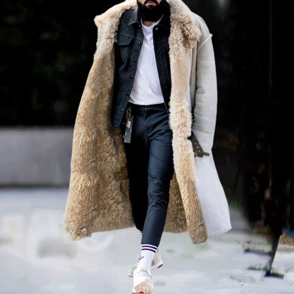 Street Wave Luxurious Shearling Overcoat For Women Warm Oversized Coat With Premium Fashion