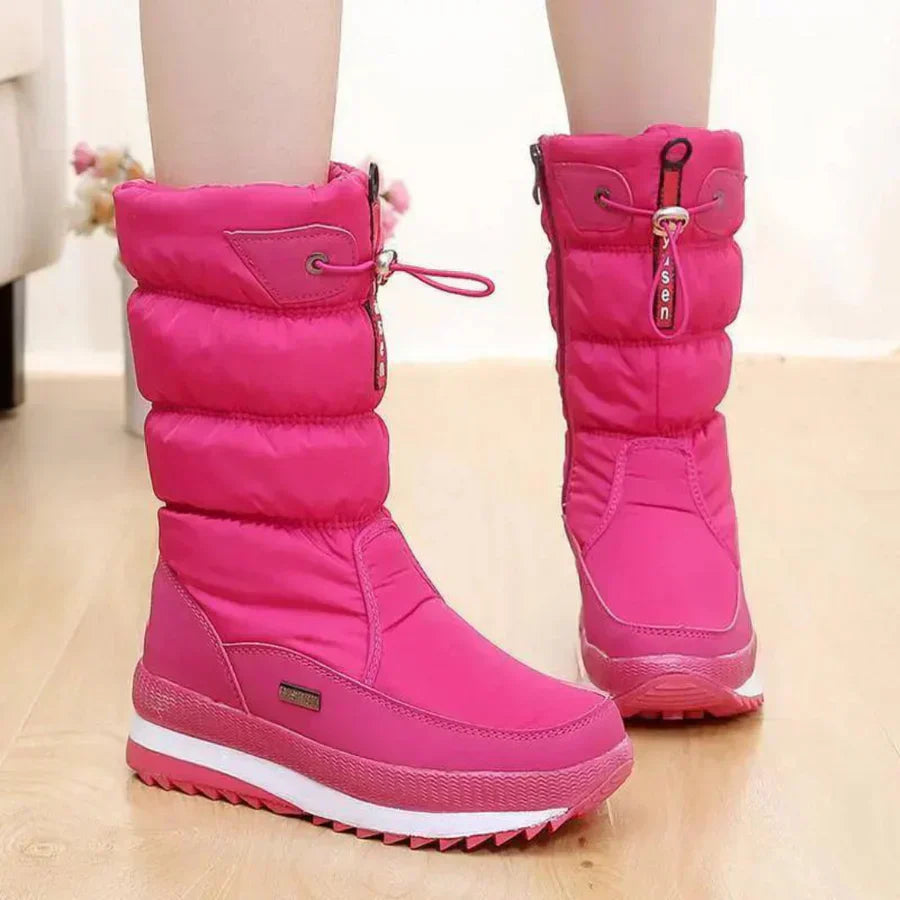 Streetwave Winter Boots For Women Cozy Fleece Lined Comfort In Durable Modern Puffer Design