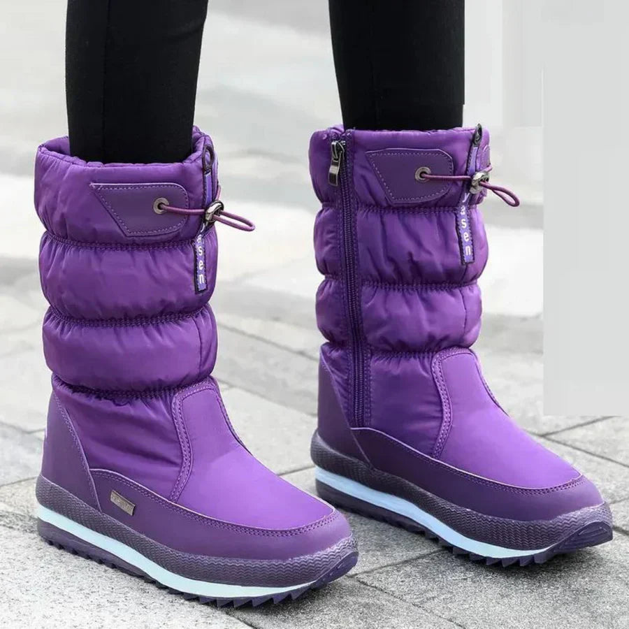 Streetwave Winter Boots For Women Cozy Fleece Lined Comfort In Durable Modern Puffer Design