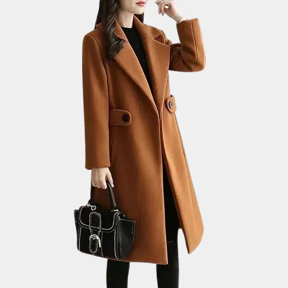 Street-Wave Carmen Long Wool Coat for Women Warm and Elegant Winter Outerwear for Everyday Style