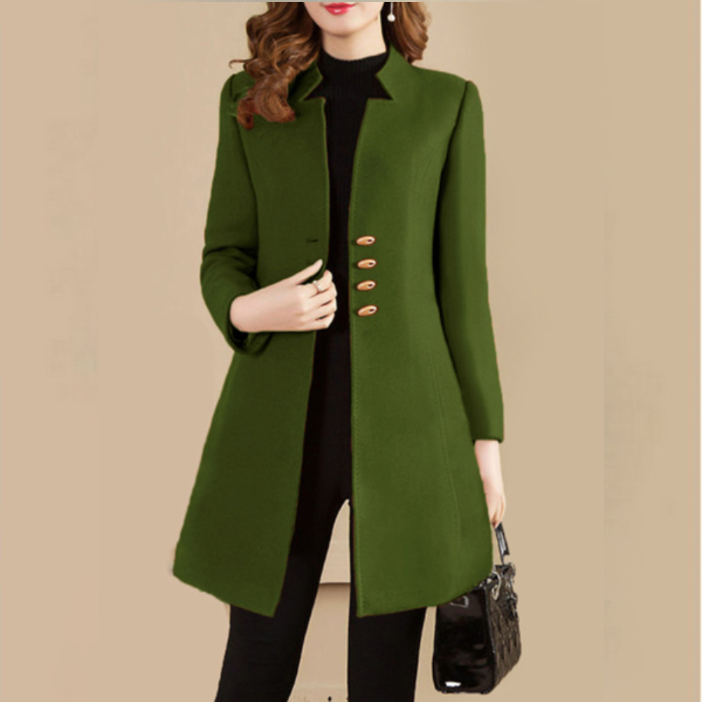 Street-wave Elegant Single Breasted Winter Coat For Women With Soft Comfortable Fabric