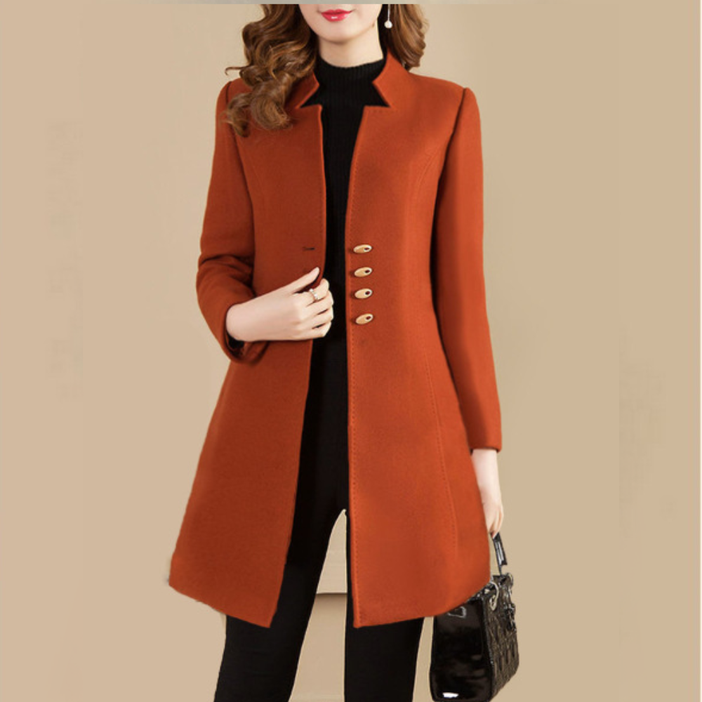 Street-wave Elegant Single Breasted Winter Coat For Women With Soft Comfortable Fabric